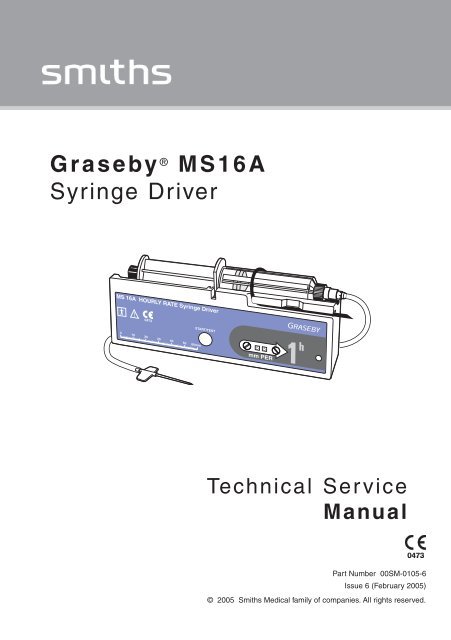 Graseby 3000 infusion pump manual